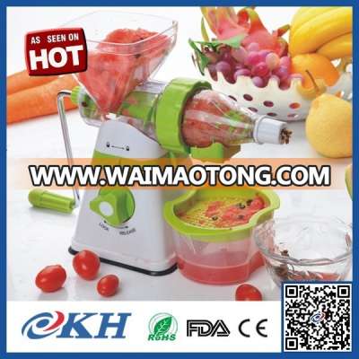 New fashion hand operated manual slow orange juicer,cold screw hand press juicer for better life